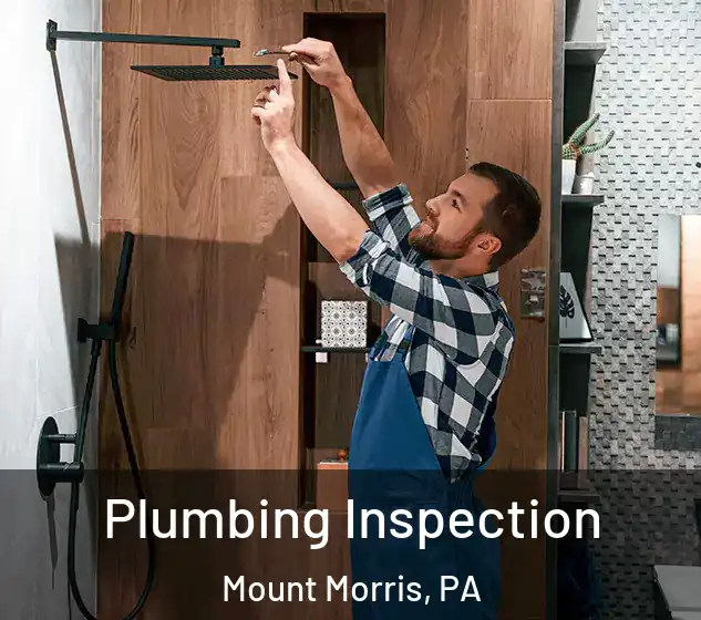  Plumbing Inspection Mount Morris, PA